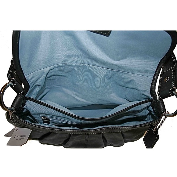 Coach Soho Pleated Leather Flap Shoulder Bag - Picture 4 of 5